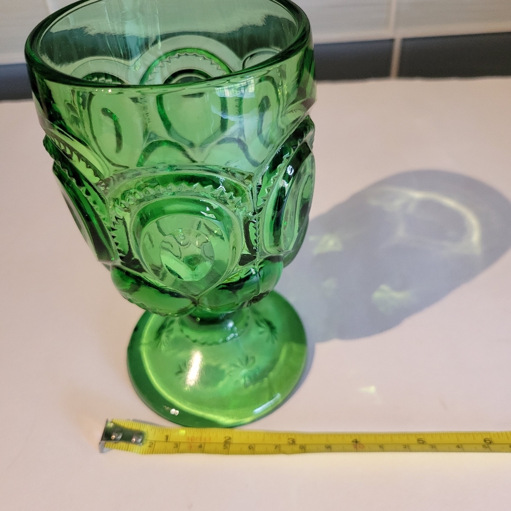 L. E. Smith Moon & Stars Water Goblet - Picture 6 of 8